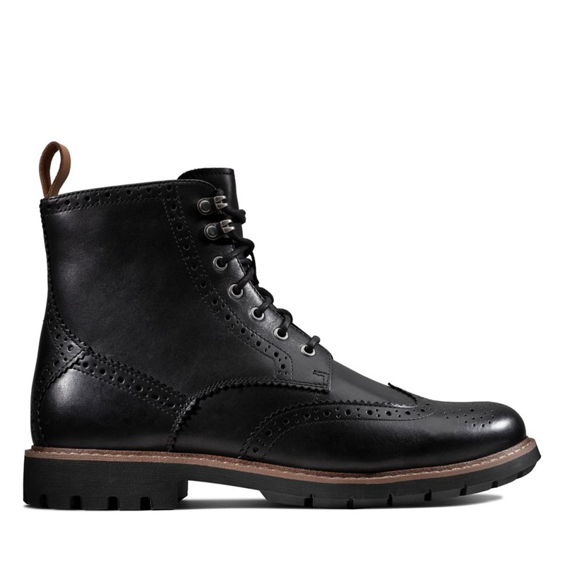 Black Men's Clarks Batcombe Lord Ankle Boots | YVIKPJR65