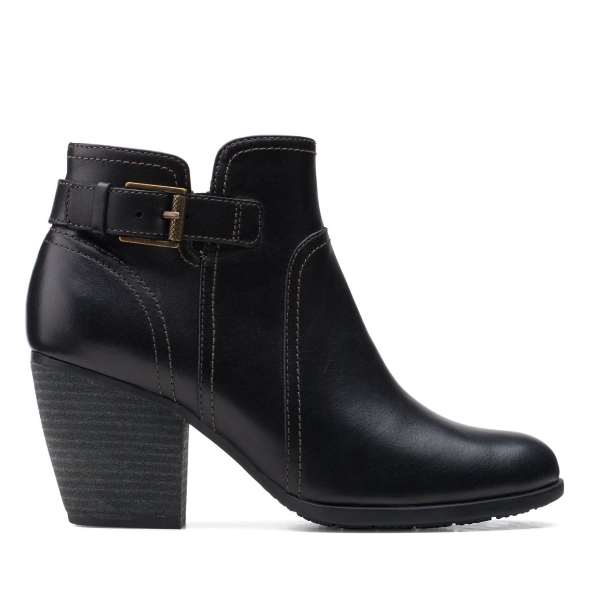 Black Women's Clarks Bergen Vibe High Heel Boots | SPGVKCM39