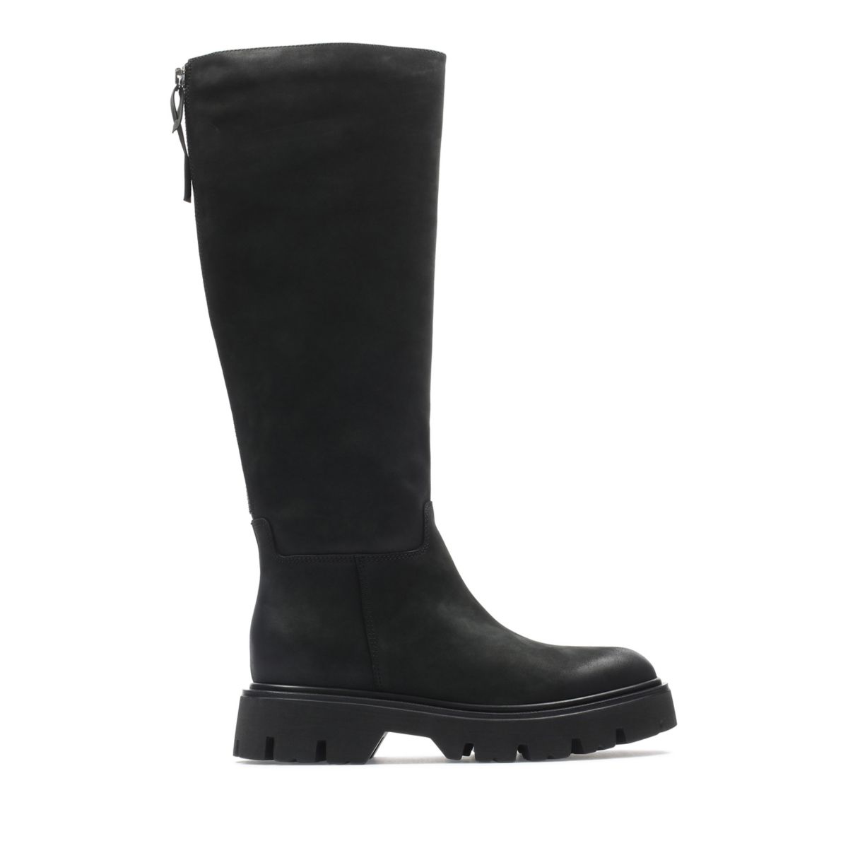 Black Women's Clarks Motive Hi 2 Knee High Boots | YZEGJQK75