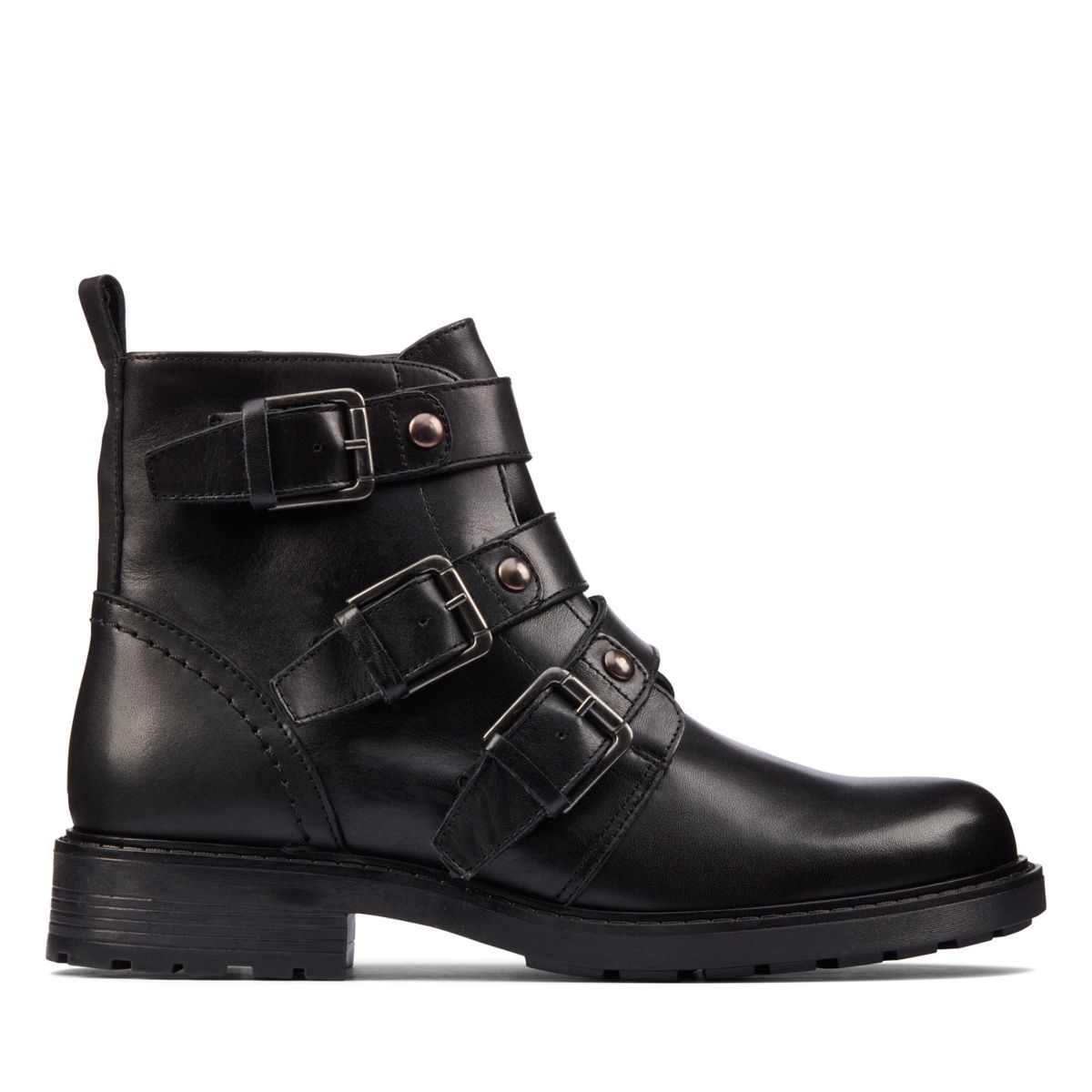 Black Women's Clarks Orinoco 2 Stud Ankle Boots | UQTSNIC25