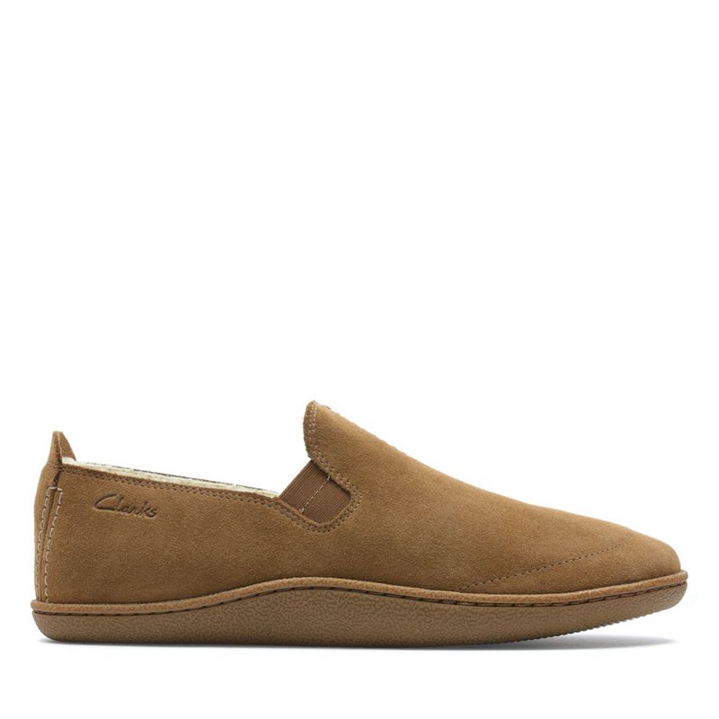 Brown Men's Clarks Home Mocc Slip On | WOYEVKG04