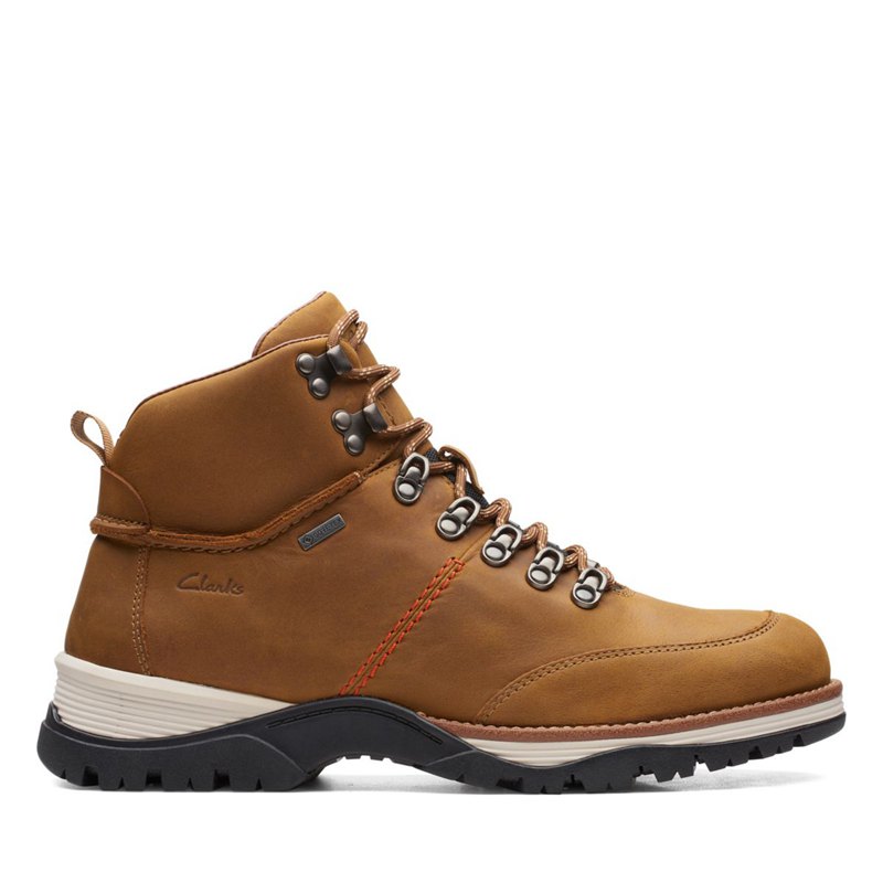 Brown Men's Clarks Topton Pine GORE-TEX Ankle Boots | CSJIZOL25