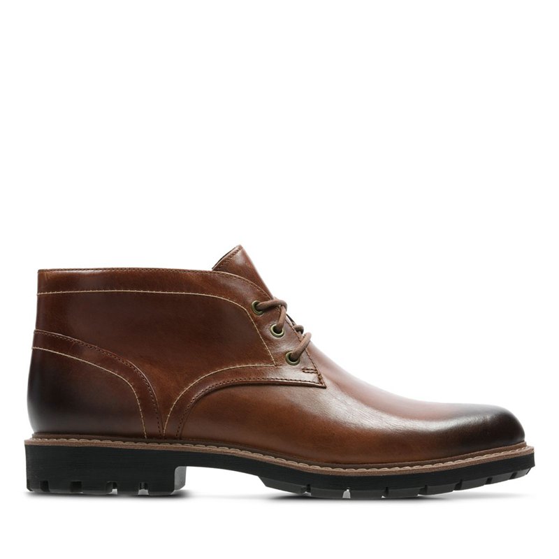 Dark Brown Men's Clarks Batcombe Lo Ankle Boots | IGYTBRV18